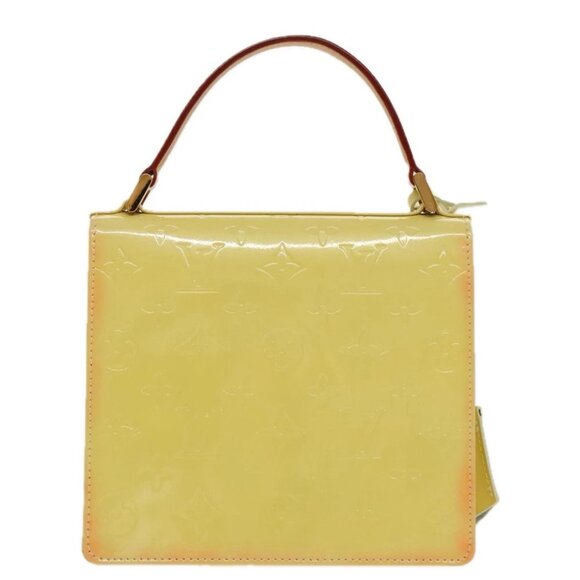 LOUIS VUITTON Monogram Vernis Spring Street Bag Lime Yellow - Picture 3 of 16